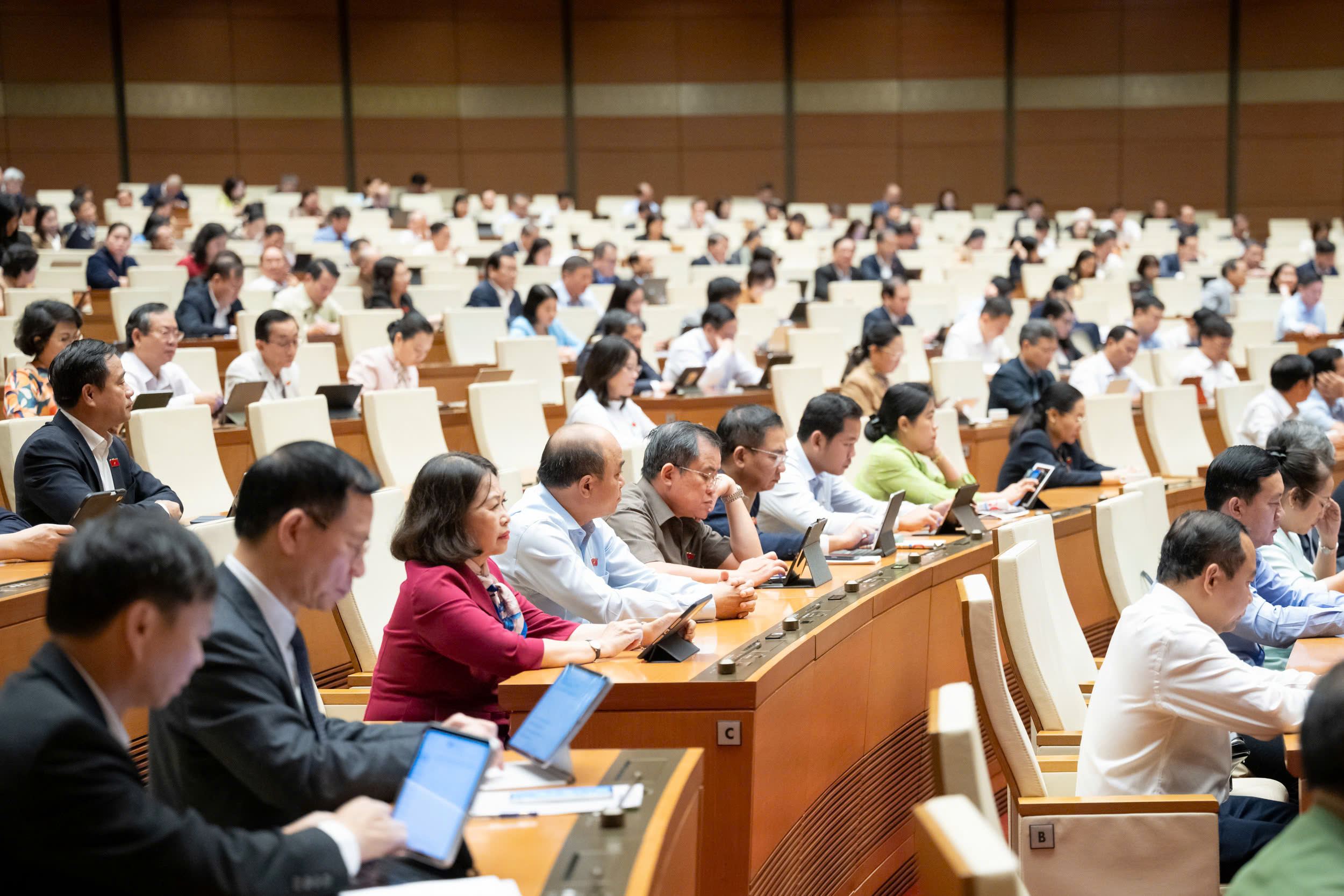 Các đại biểu tham dự phiên họp.