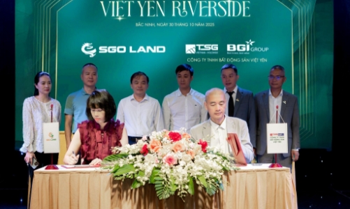SGO Land ký kết hợp tác chiến lược dự án Việt Yên Riverside: Khu đô thị dịch vụ sinh thái tại Bắc Ninh