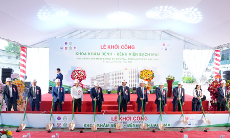 Bệnh viện Bạch Mai xây dựng khoa khám bệnh, diện tích hơn 18.000m2