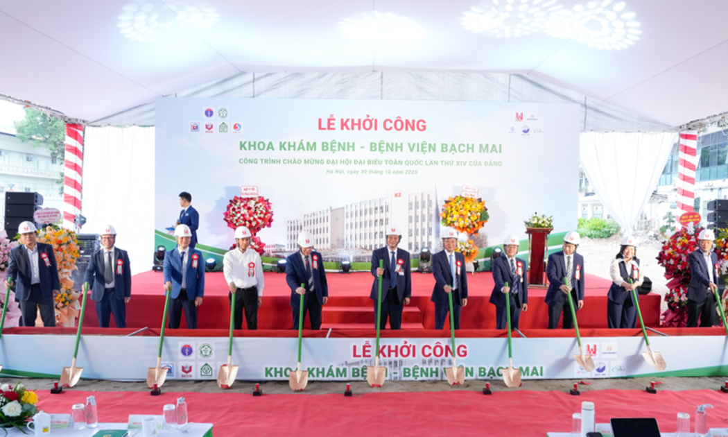 Bệnh viện Bạch Mai xây dựng khoa khám bệnh, diện tích hơn 18.000m2