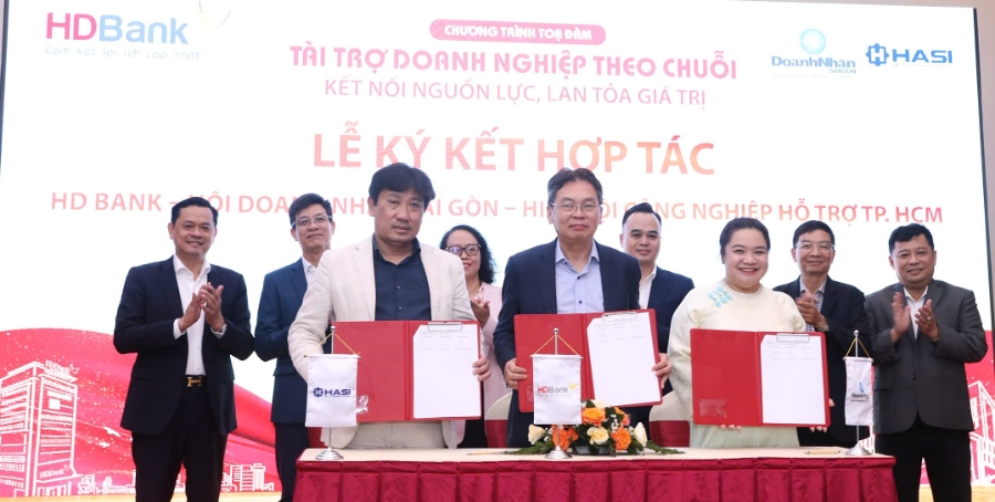 Lễ ký kết hợp tác ba bên giữa HDBank – Hội Doanh nhân Sài Gòn – HASI.