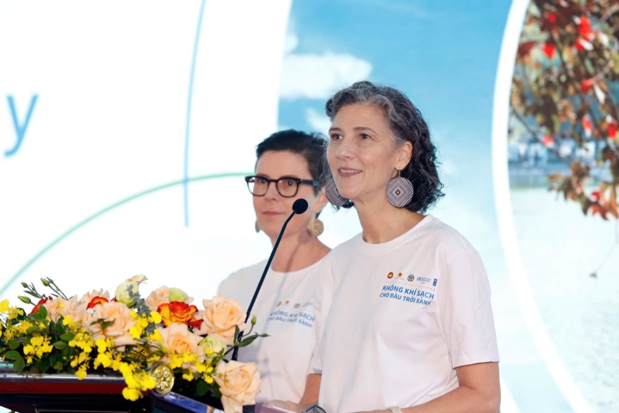 Bà Ramla Khalidi, Trưởng đại diện UNDP tại Việt Nam phát biểu tại sự kiện.