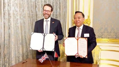 Vietnam, UK reach agreement on green energy and trade cooperation