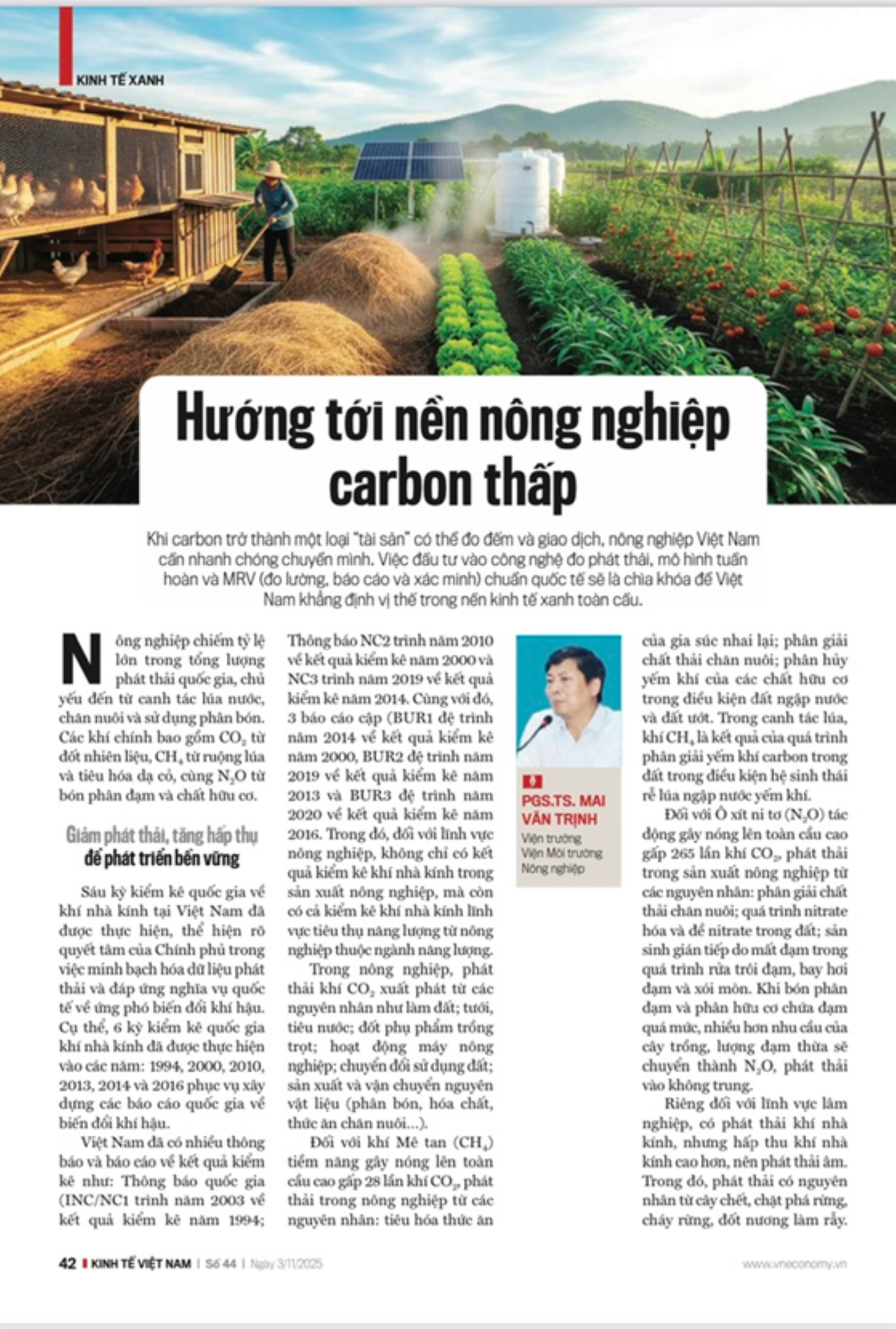 Hướng tới nền nông nghiệp carbon thấp - Ảnh 1