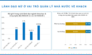 Nguồn: Nghiên cứu “Nâng cao vị thế của phụ nữ trong lãnh đạo, quản lý nhà nước về khoa học công nghệ, đổi mới sáng tạo và chuyển đổi số trong khu vực công ở Việt Nam”