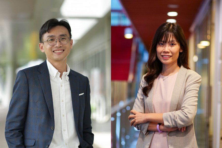 Tiến sĩ Nguyễn Thanh Phong và Tiến sĩ Nguyễn Thị Mỹ Linh. Ảnh RMIT