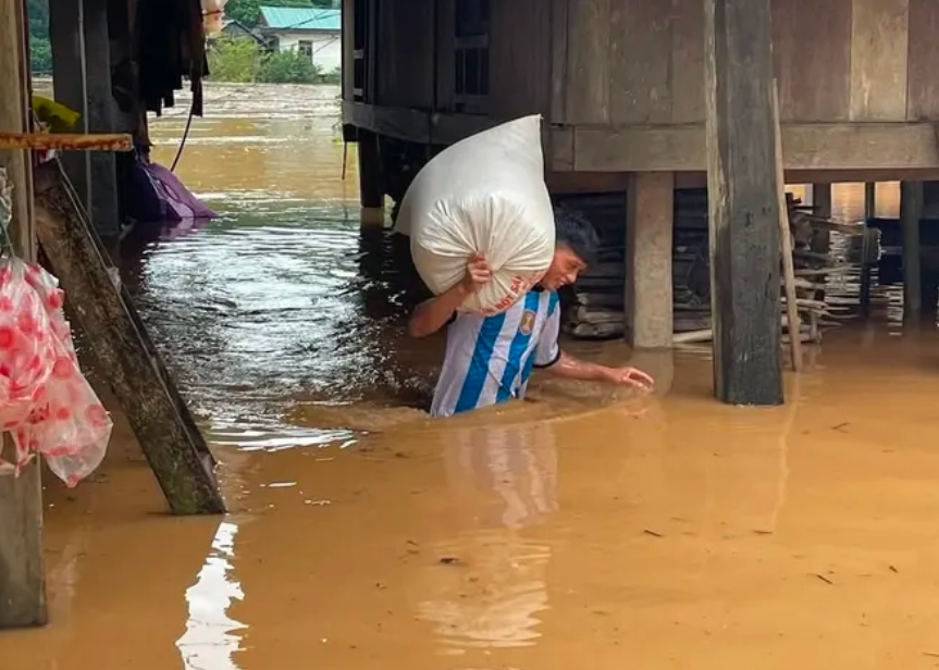 Lũ lên tại xã Đakrông