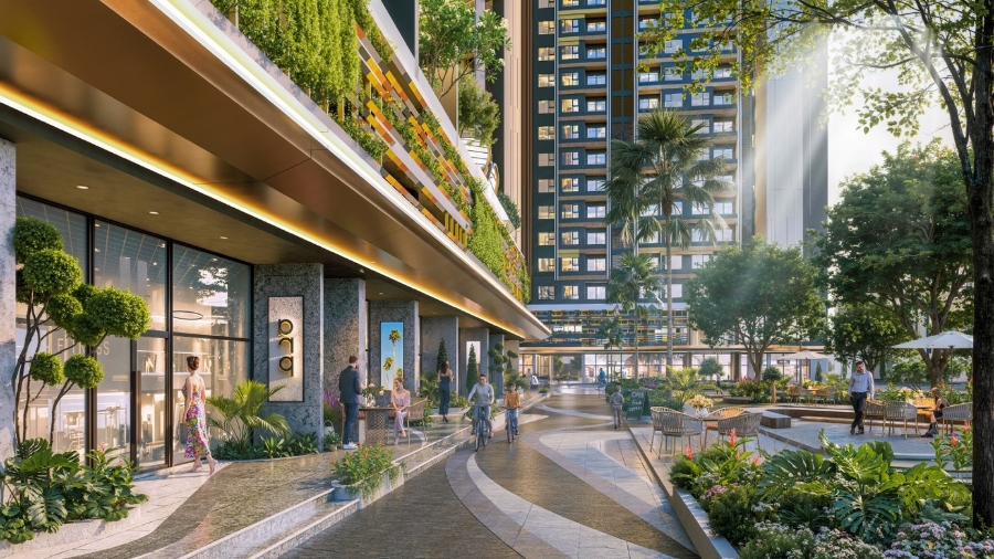 An yên giữa nhịp sống năng động, cư dân tận hưởng thiên nhiên mát lành ngay giữa trung tâm phồn hoa.