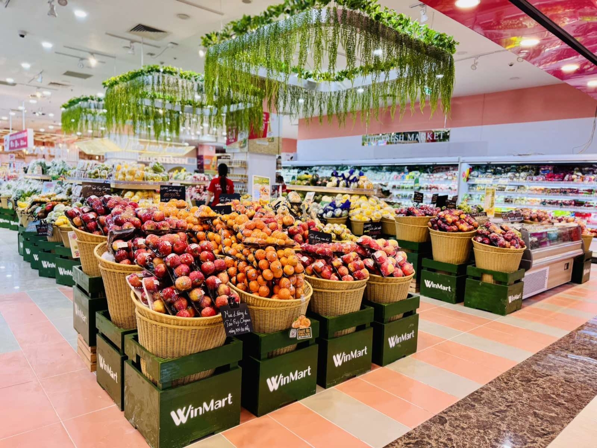 Đa dạng hoa quả nội địa và nhập khẩu tươi ngon tại siêu thị WinMart.
