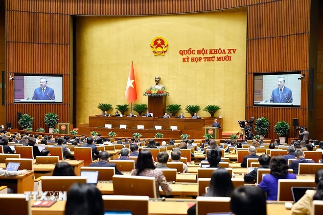 Tổng Bí thư Tô Lâm phát biểu. Ảnh: TTXVN