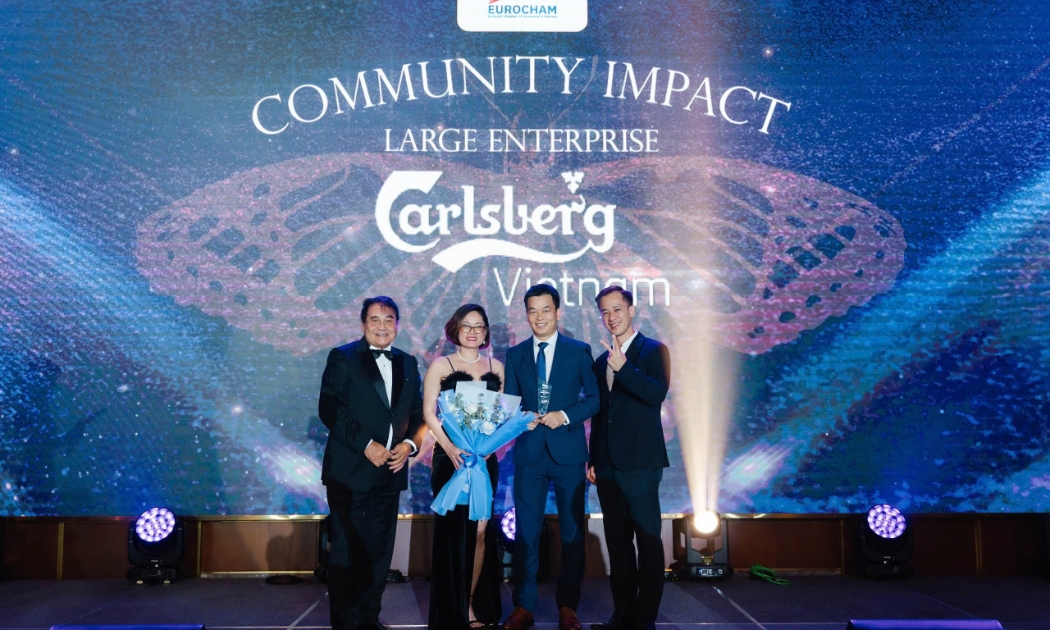 Carlsberg Việt Nam được vinh danh “Doanh nghiệp vì cộng đồng” tại EuroCham Gala Dinner & Business Awards 2025.