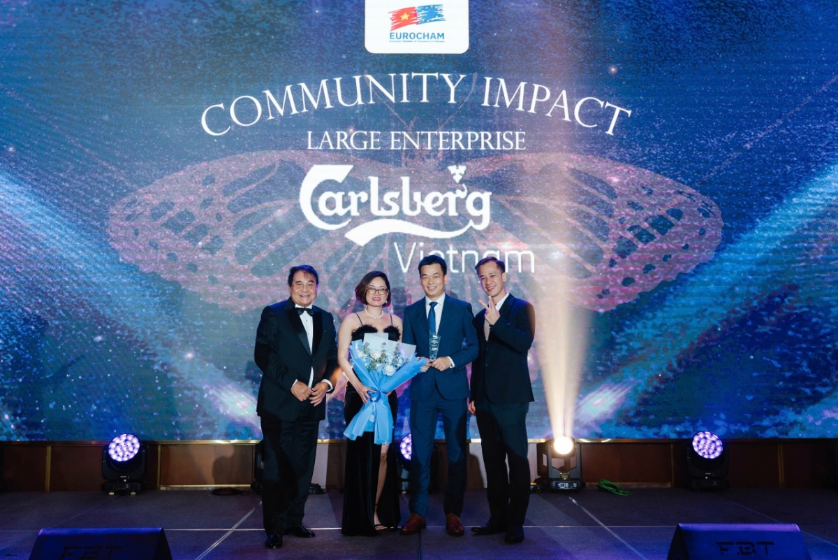 Carlsberg Việt Nam được vinh danh “Doanh nghiệp vì cộng đồng” tại EuroCham Gala Dinner & Business Awards 2025.