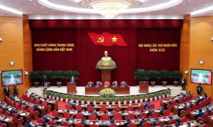 Thông cáo báo chí về ngày làm việc thứ nhất Hội nghị Trung ương 14 khóa  XIII