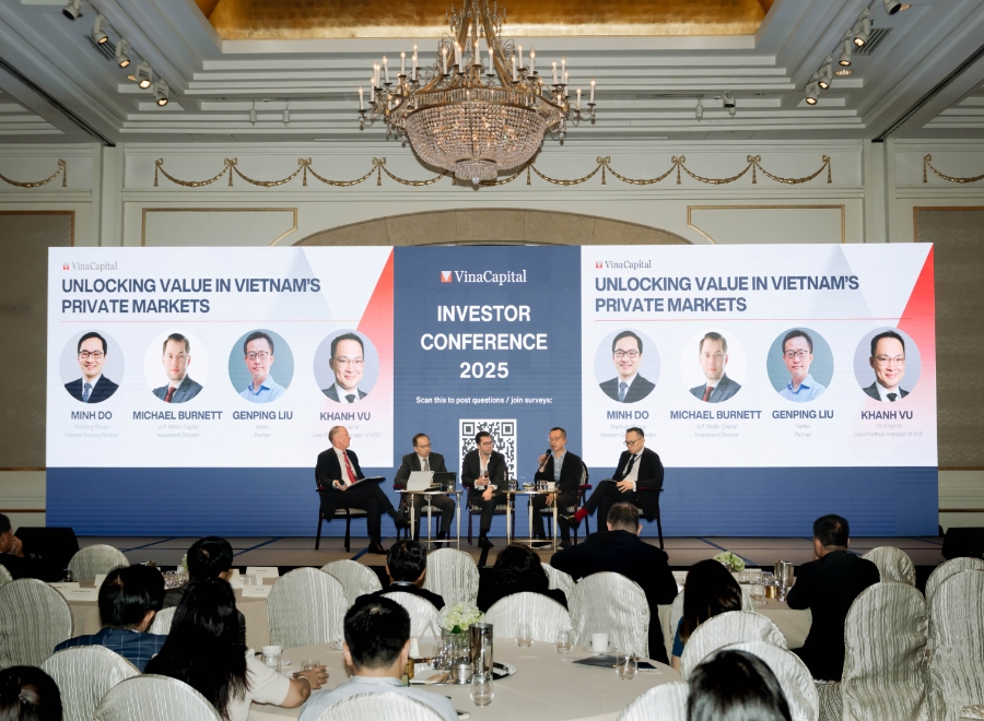 Các diễn giả chia sẻ tại Hội nghị nhà đầu tư VinaCapital 2025.