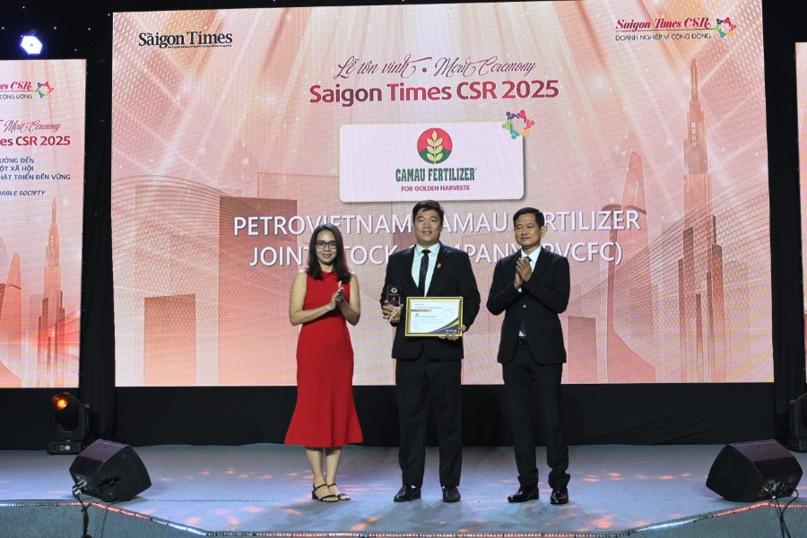 Lần thứ 4 liên tiếp Phân Bón Cà Mau được vinh danh doanh nghiệp vì cộng đồng.