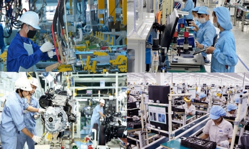 Sản xuất công nghiệp giữ vững đà tăng trưởng cao