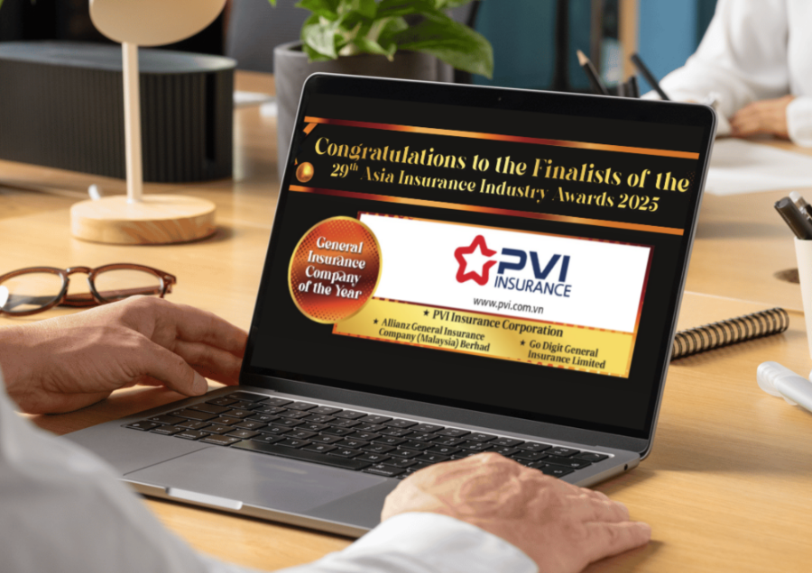 Bảo hiểm PVI được vinh danh trong TOP 3 “Công ty Bảo hiểm Phi nhân thọ của Năm” tại Giải thưởng AIIA lần thứ 29. Ảnh: PVI.