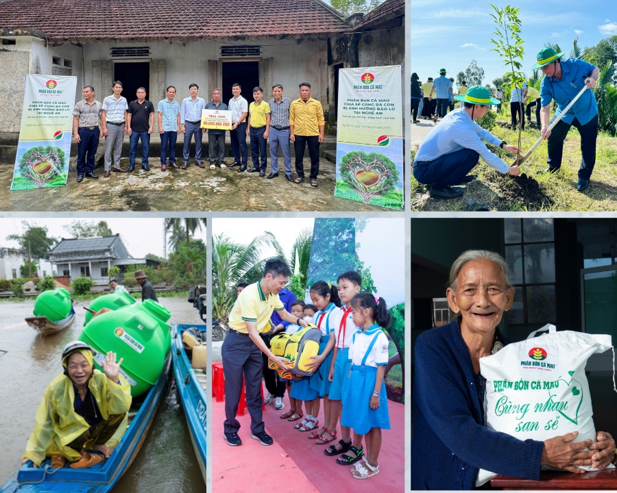 Phân Bón Cà Mau – Hành trình sẻ chia và phụng sự cộng đồng với rất nhiều chương trình an sinh xã hội.