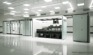 Bản vẽ máy tính lượng tử Helios của Quantinuum