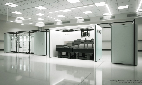 Bản vẽ máy tính lượng tử Helios của Quantinuum