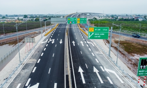 Đẩy nhanh tiến độ thi công cao tốc Ninh Bình - Hải Phòng có tổng mức đầu tư hơn 6.800 tỷ đồng