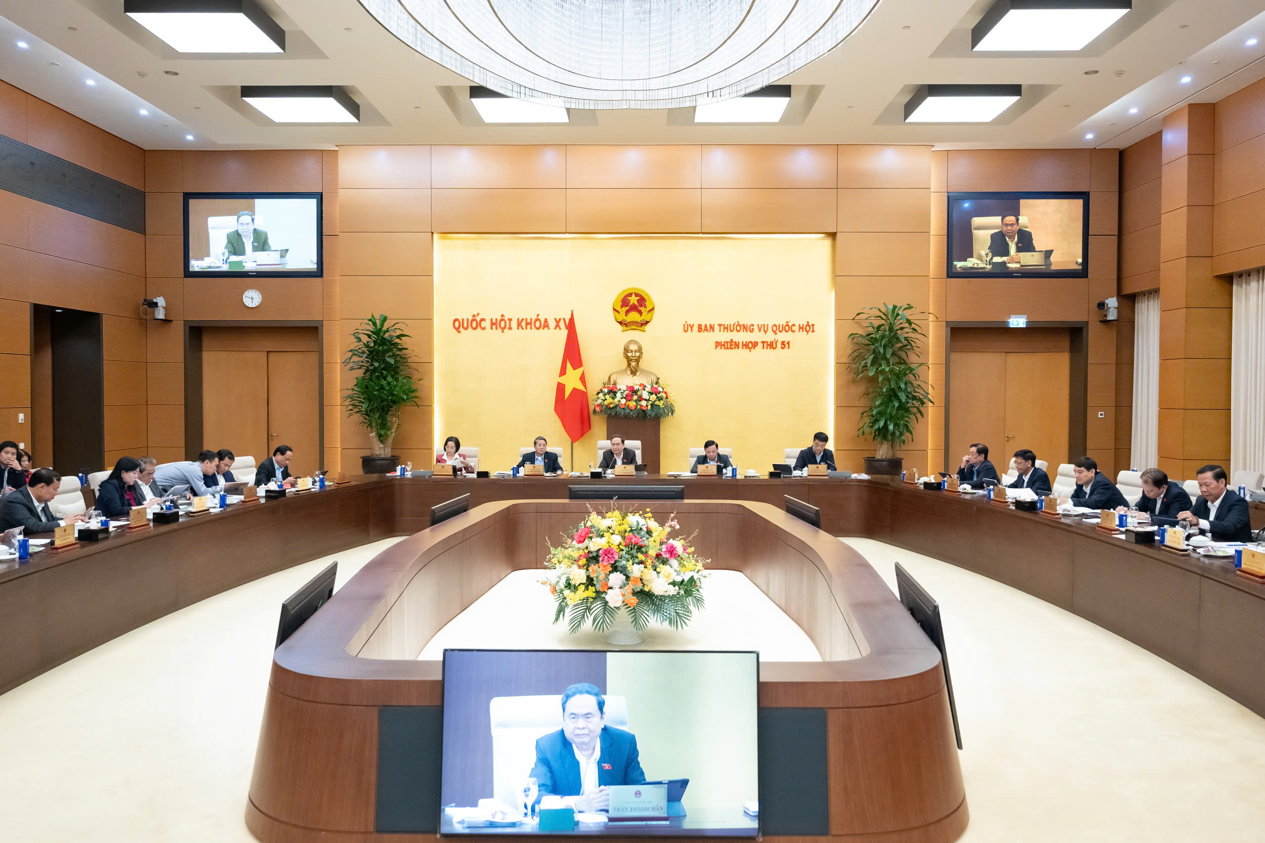 Chủ tịch Quốc hội Trần Thanh Mẫn chủ trì phiên họp. Ảnh: Quốc hội.