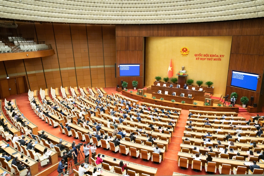 Toàn cảnh phiên họp. Ảnh: Quốc hội.