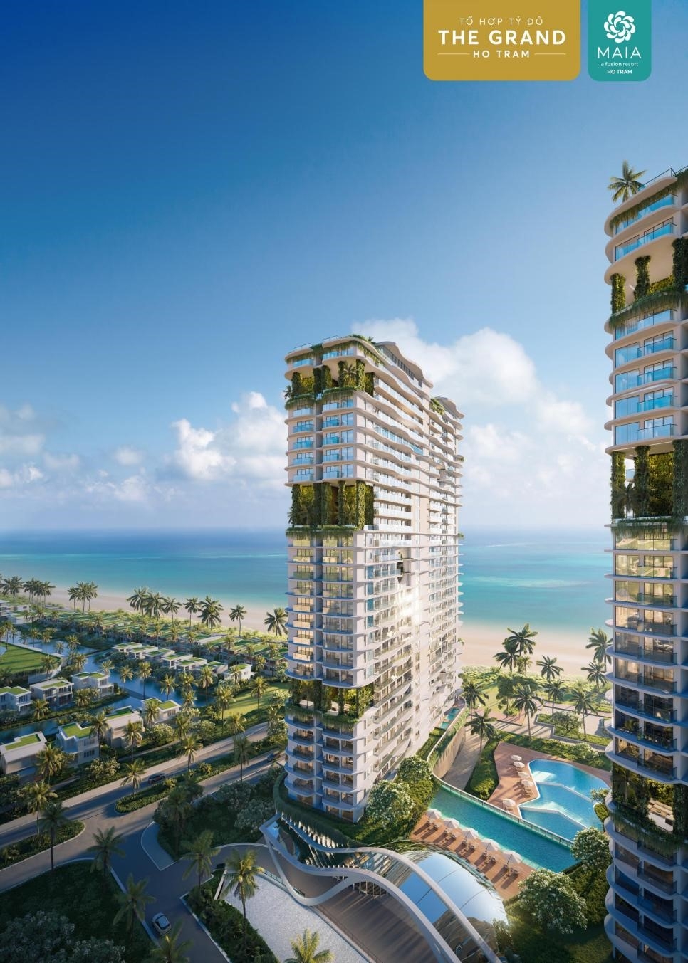 100% sản phẩm căn hộ Maia đều sở hữu tầm nhìn biển trực diện.