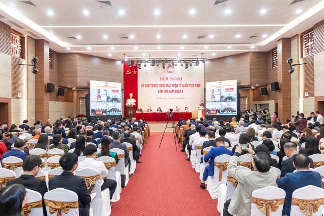 &nbsp;Quang cảnh Hội nghị.&nbsp;Ảnh: Mặt trận.