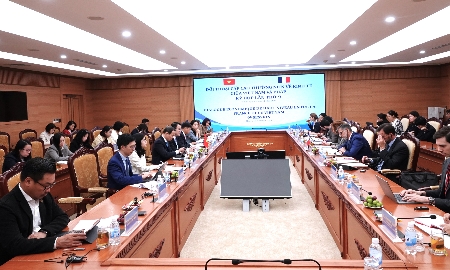 Diễn đàn Đối thoại cấp cao thường niên về kinh tế Việt Nam - Cộng hoà Pháp tổ chức vào ngày 6/11 tại Hà Nội. (Ảnh: Bộ Tài chính)