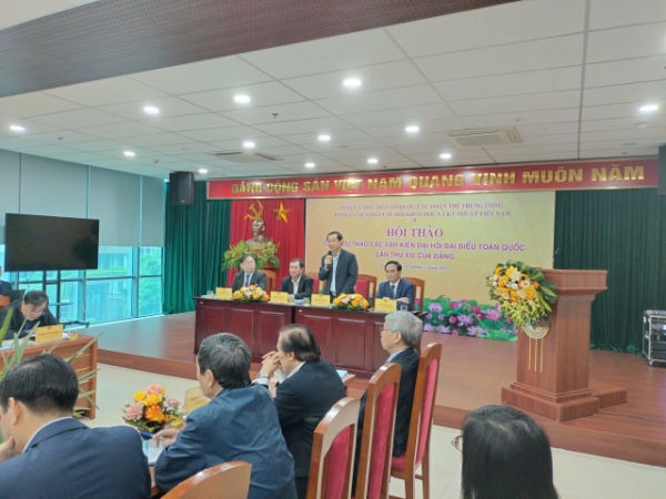 Ông Nguyễn Thái Học, Phó Bí thư Đảng ủy Mặt trận Tổ quốc, các đoàn thể Trung ương: một trong những điểm mới quan trọng được thể hiện trong dự thảo Văn kiện lần này đã xác định lấy khoa học, công nghệ, đổi mới sáng tạo và chuyển đổi số làm động lực chính cho phát triển.