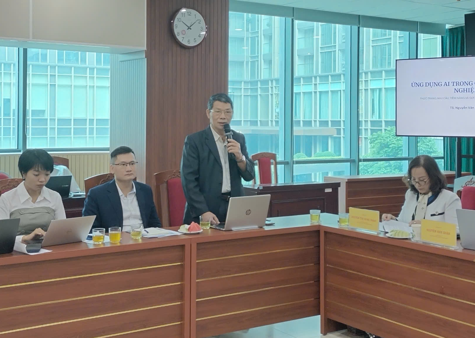 TS. Nguyễn Văn Nghị nêu các đề xuất để thúc đẩy ứng dụng AI trong giáo dục nghề nghiệp.