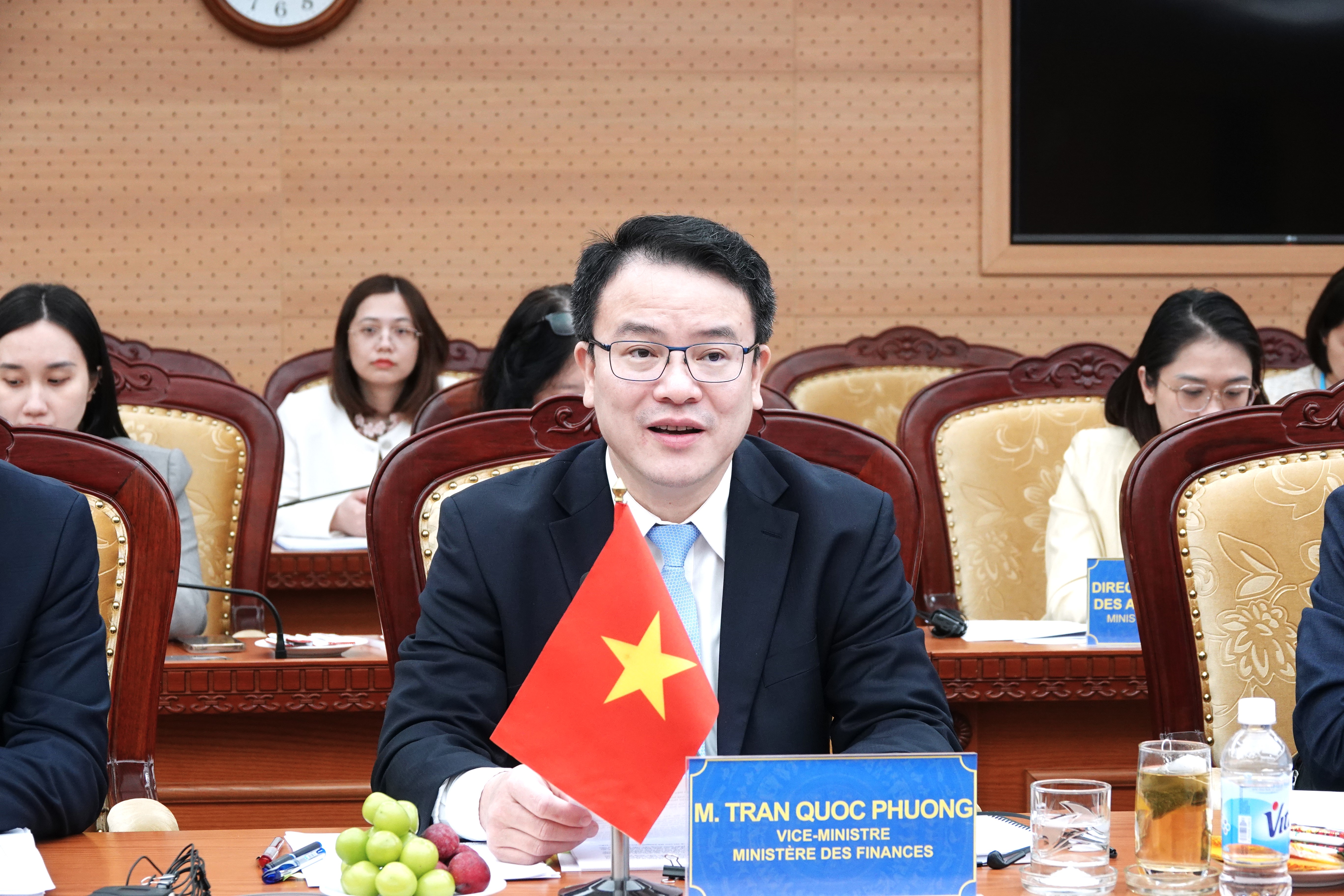 Thứ trưởng Bộ Tài chính Trần Quốc Phương nhấn mạnh hợp tác song phương của hai quốc gia trên nhiều lĩnh vực đã đạt được những kết quả thực chất, tích cực.