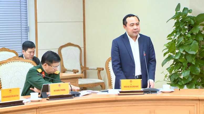 Thứ trưởng Thường trực Bộ Khoa học và Công nghệ Vũ Hải Quân tại cuộc họp - Ảnh: VGP.