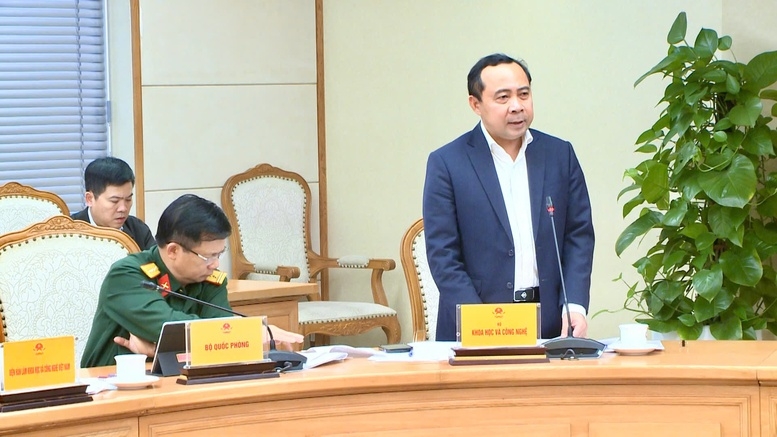 Thứ trưởng Thường trực Bộ Khoa học và Công nghệ Vũ Hải Quân tại cuộc họp - Ảnh: VGP.&nbsp;