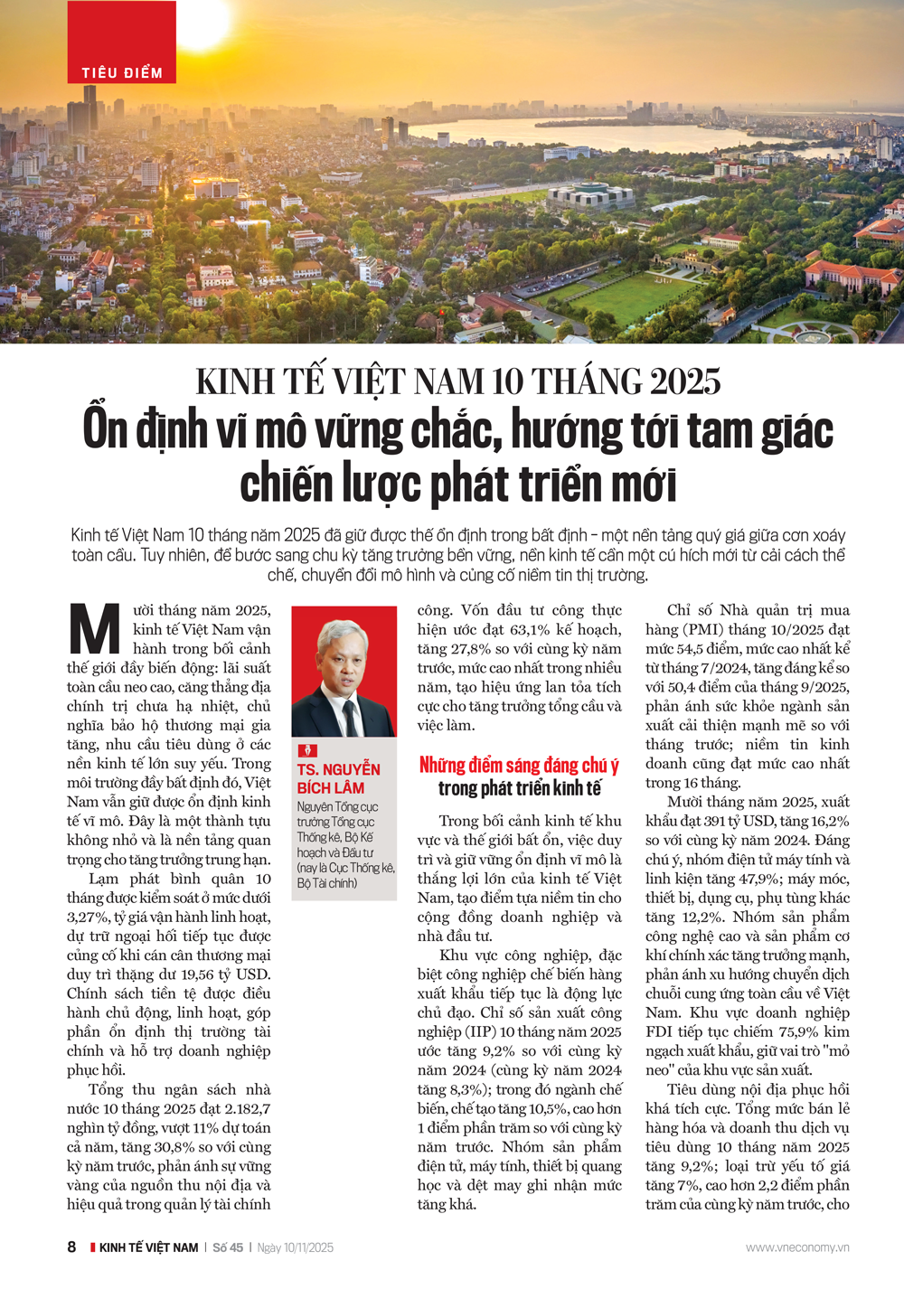 Kinh tế Việt Nam 10 tháng 2025: Ổn định vĩ mô vững chắc, hướng tới tam giác chiến lược phát triển mới - Ảnh 1