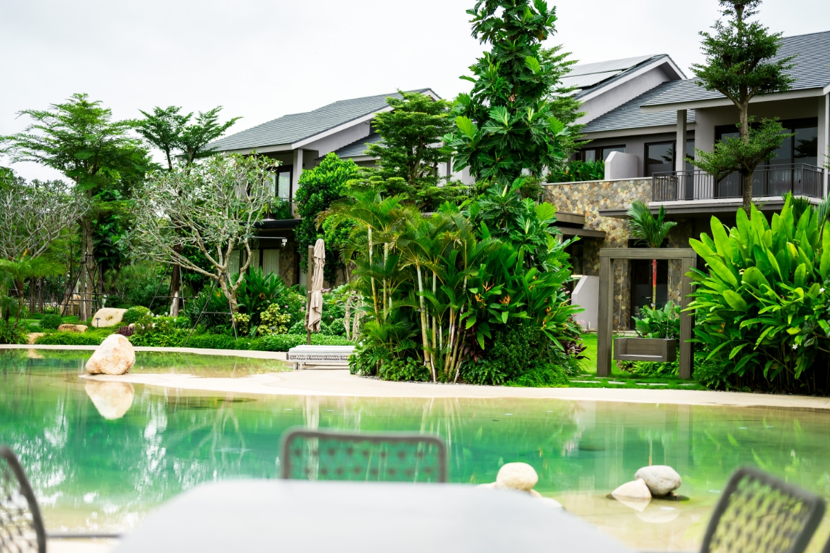 Mỗi cư dân Retreat Forest&nbsp;được hưởng mật&nbsp;độ 55m2 mảng xanh.