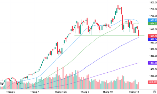 Xu thế dòng tiền: VN-Index “gãy” hỗ trợ 1600 điểm, margin có đáng lo?