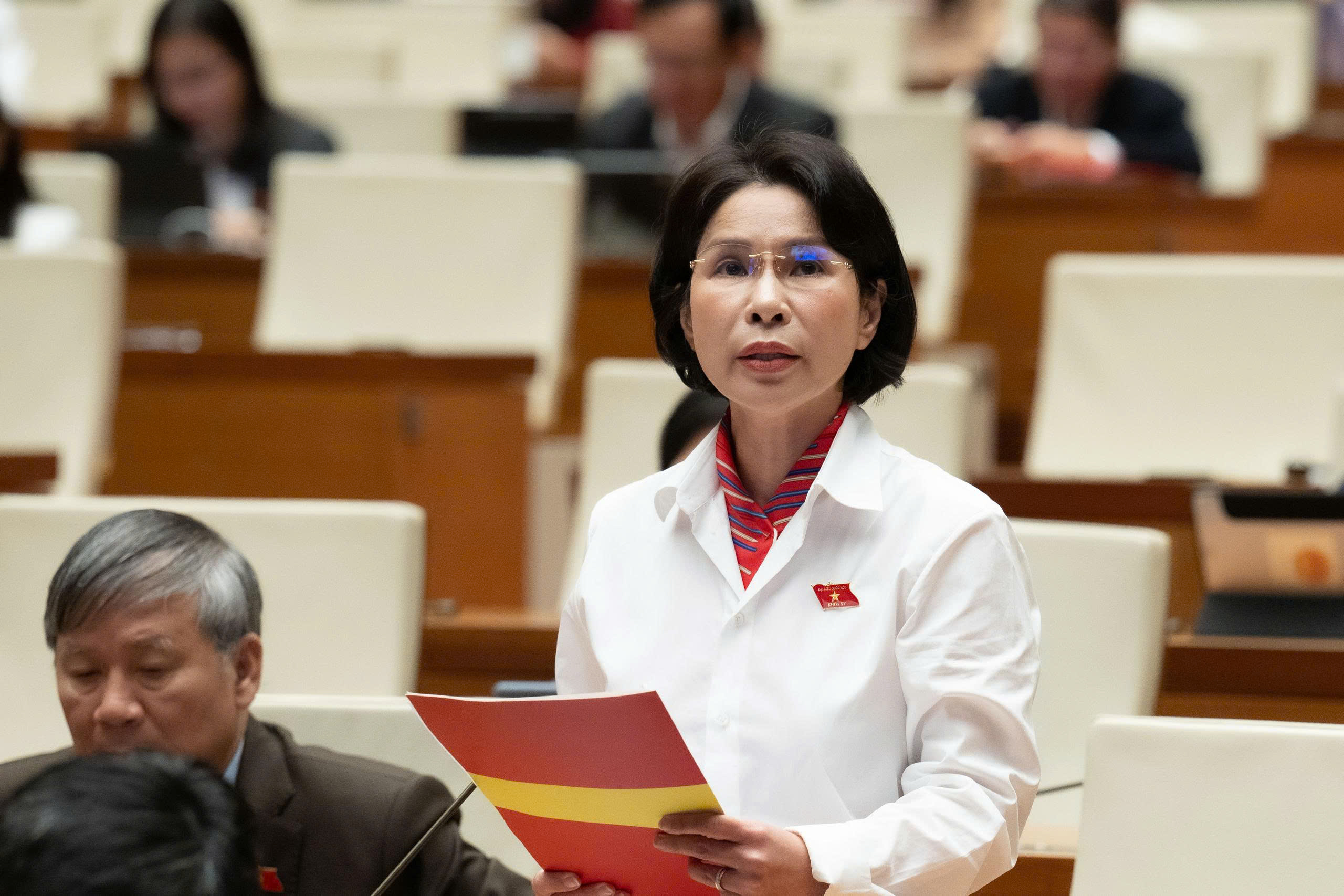 Đại biểu Trần Thị Nhị Hà, Đoàn ĐBQH TP. Hà Nội. Ảnh: Quochoi.vn.