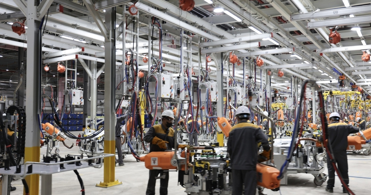 Nhà máy sản xuất ô tô điện VinFast Hà Tĩnh.