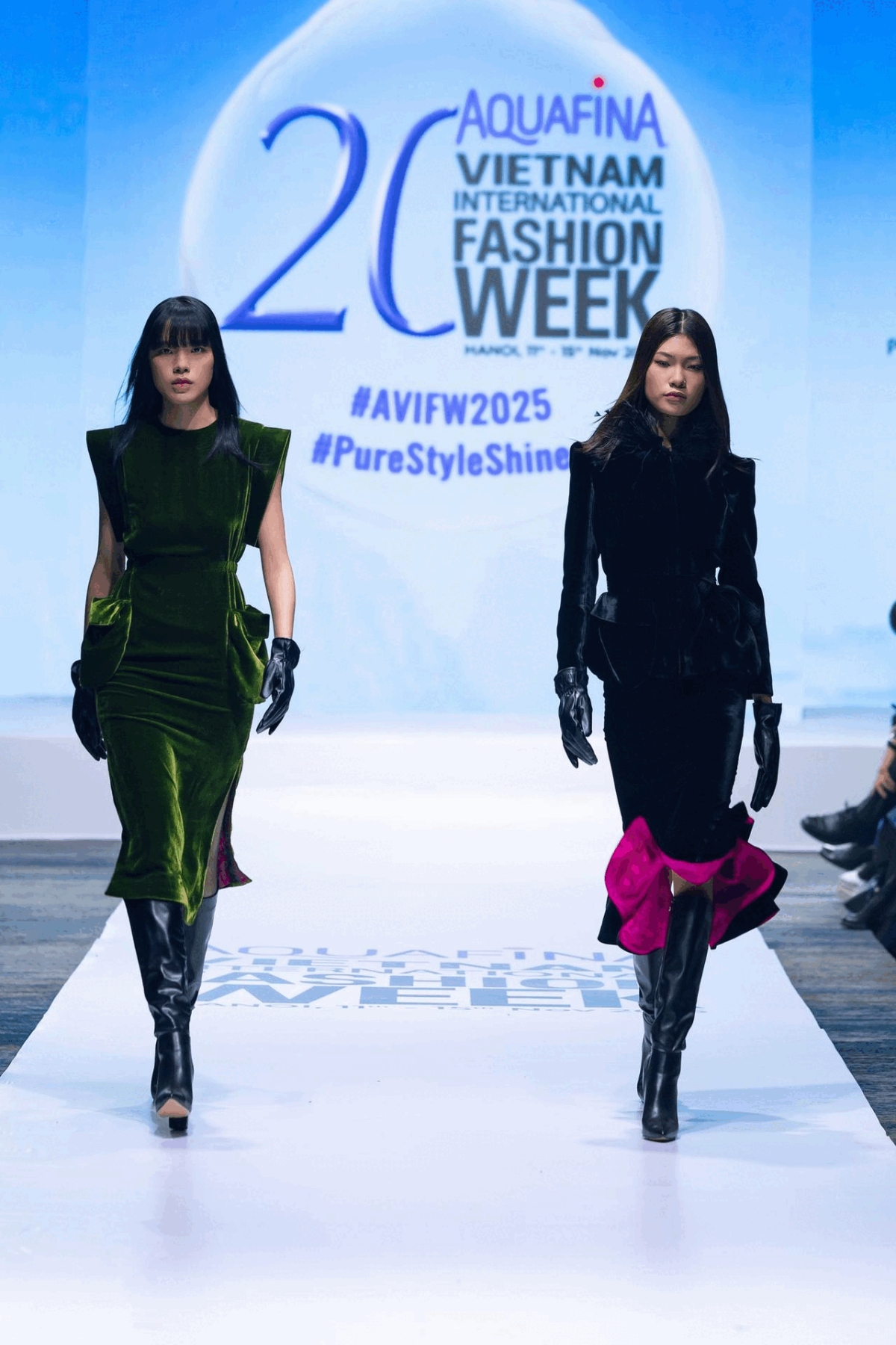 Một số mẫu thiết kế được giới thiệu tại buổi họp báo công bố&nbsp;Tuần lễ thời trang quốc tế Việt Nam&nbsp;Thu – Đông 2025.