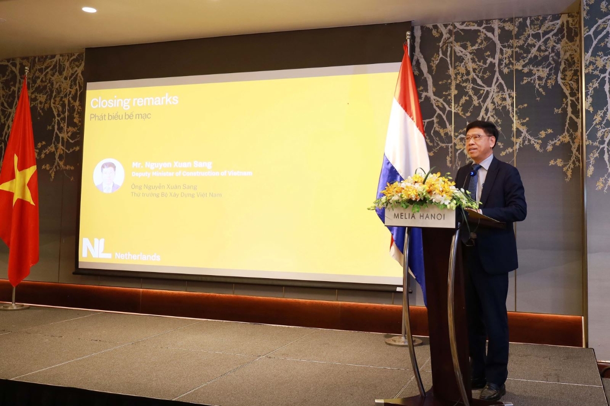 Thứ trưởng Nguyễn Xuân Sang phát biểu tại hội thảo.