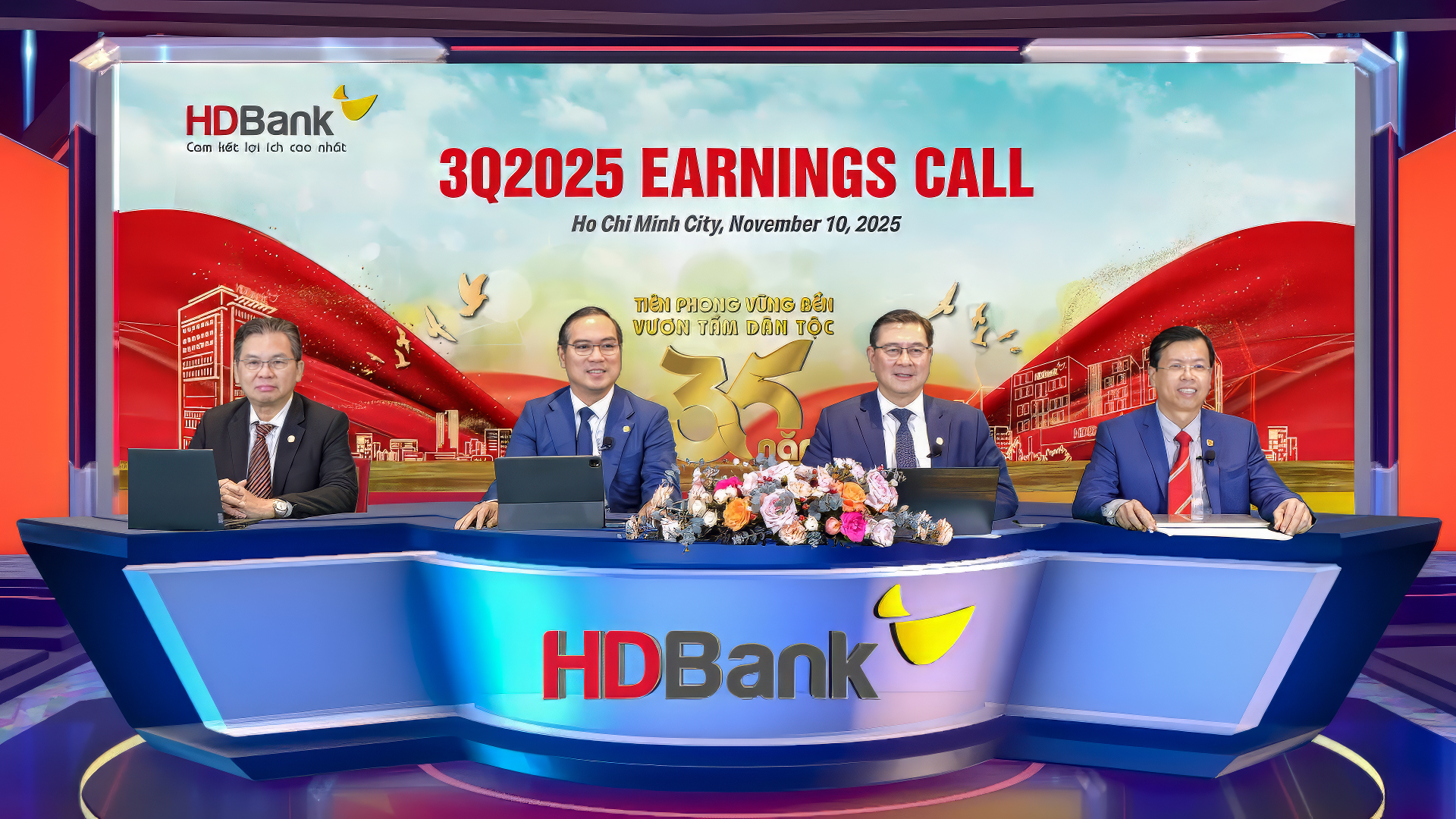 Đại diện Ban lãnh đạo HDBank tại Hội nghị Nhà đầu tư quý 3/2025.