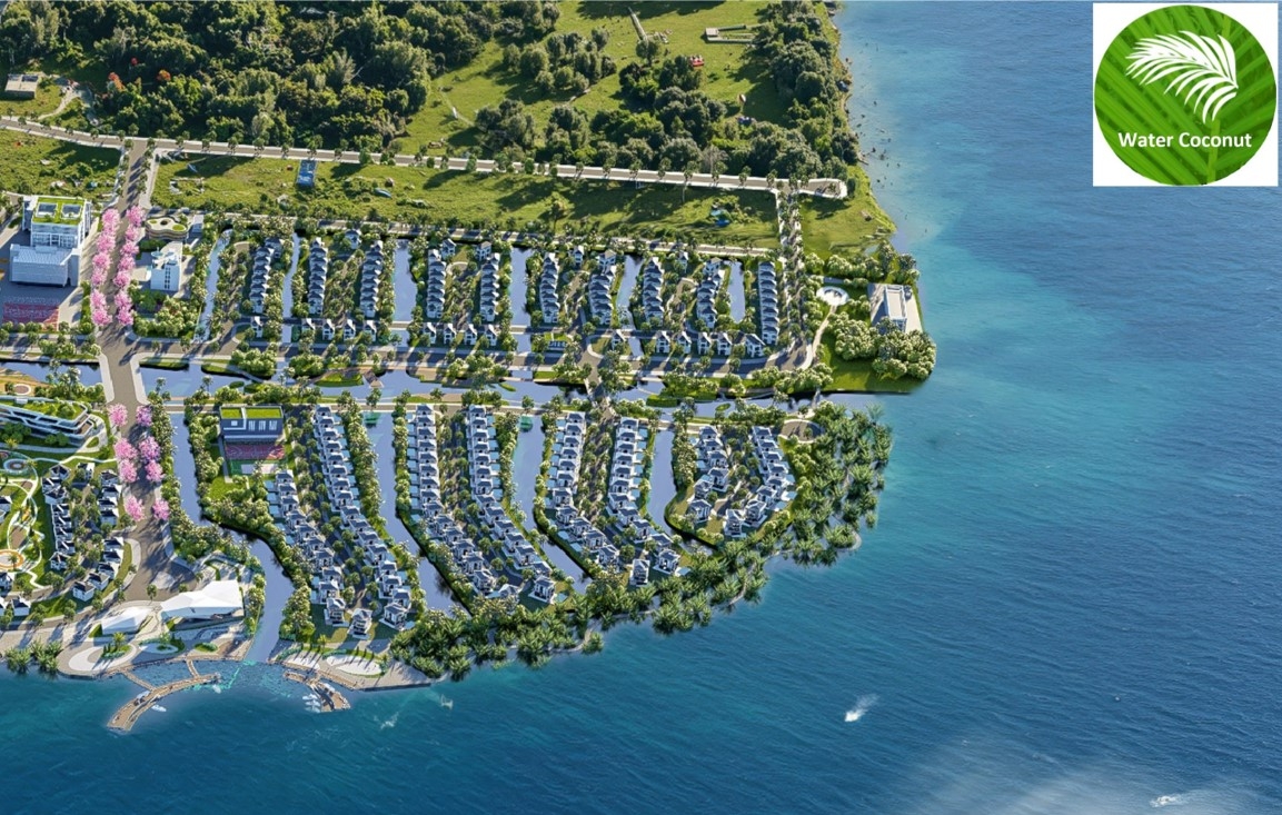 Minh họa&nbsp;ý&nbsp;tưởng phân khu “The Water Coconut Zone”.
