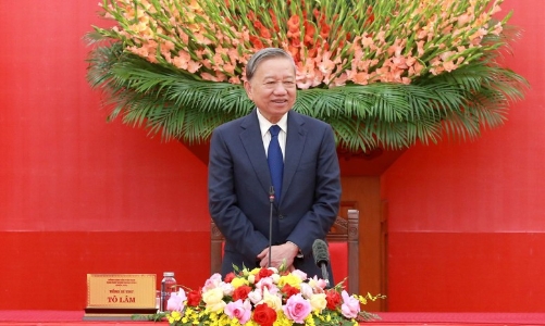 Tổng Bí thư Tô Lâm gặp mặt các tập thể, cá nhân tham gia bảo vệ an ninh, trật tự ở cơ sở tiêu biểu, xuất sắc 