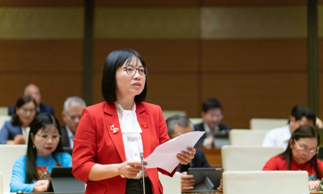Đại biểu Nguyễn Thị Việt Nga, Đoàn Đại biểu Quốc hội TP. Hải Phòng. Ảnh: Quốc hội.