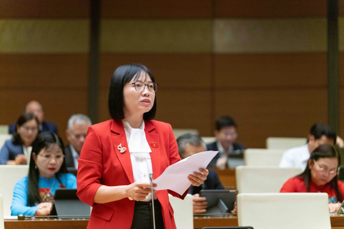 Đại biểu Nguyễn Thị Việt Nga, Đoàn Đại biểu Quốc hội TP. Hải Phòng. Ảnh: Quốc hội.