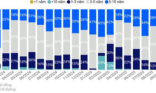 Thị trường trái phiếu tháng 10/2025: Nhóm bất động sản dẫn dắt tăng trưởng