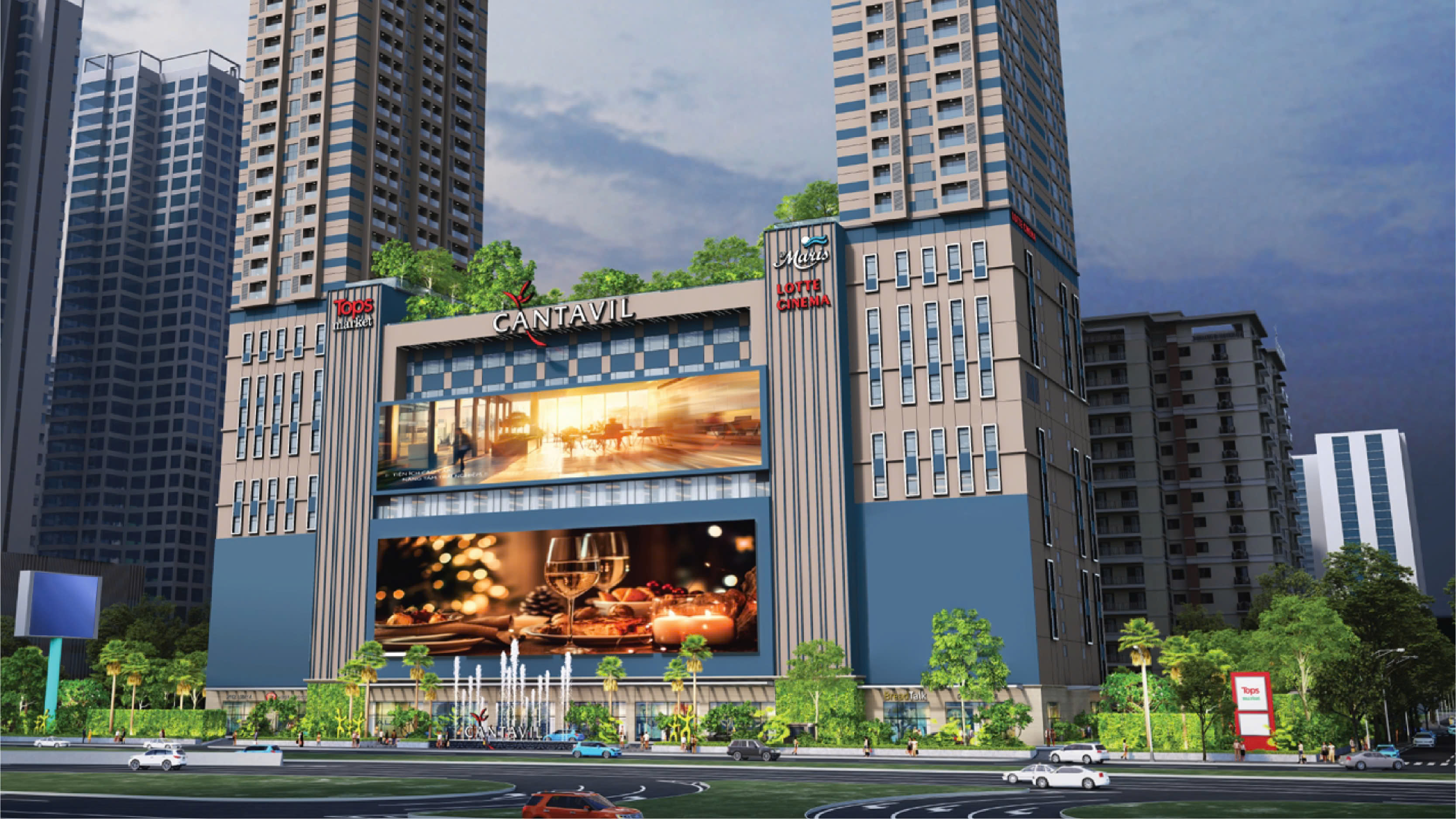 Toàn cảnh tòa nhà Metrolink An Phú – Góc nhìn từ Cầu Sài Gòn - Xa lộ Hà Nội.