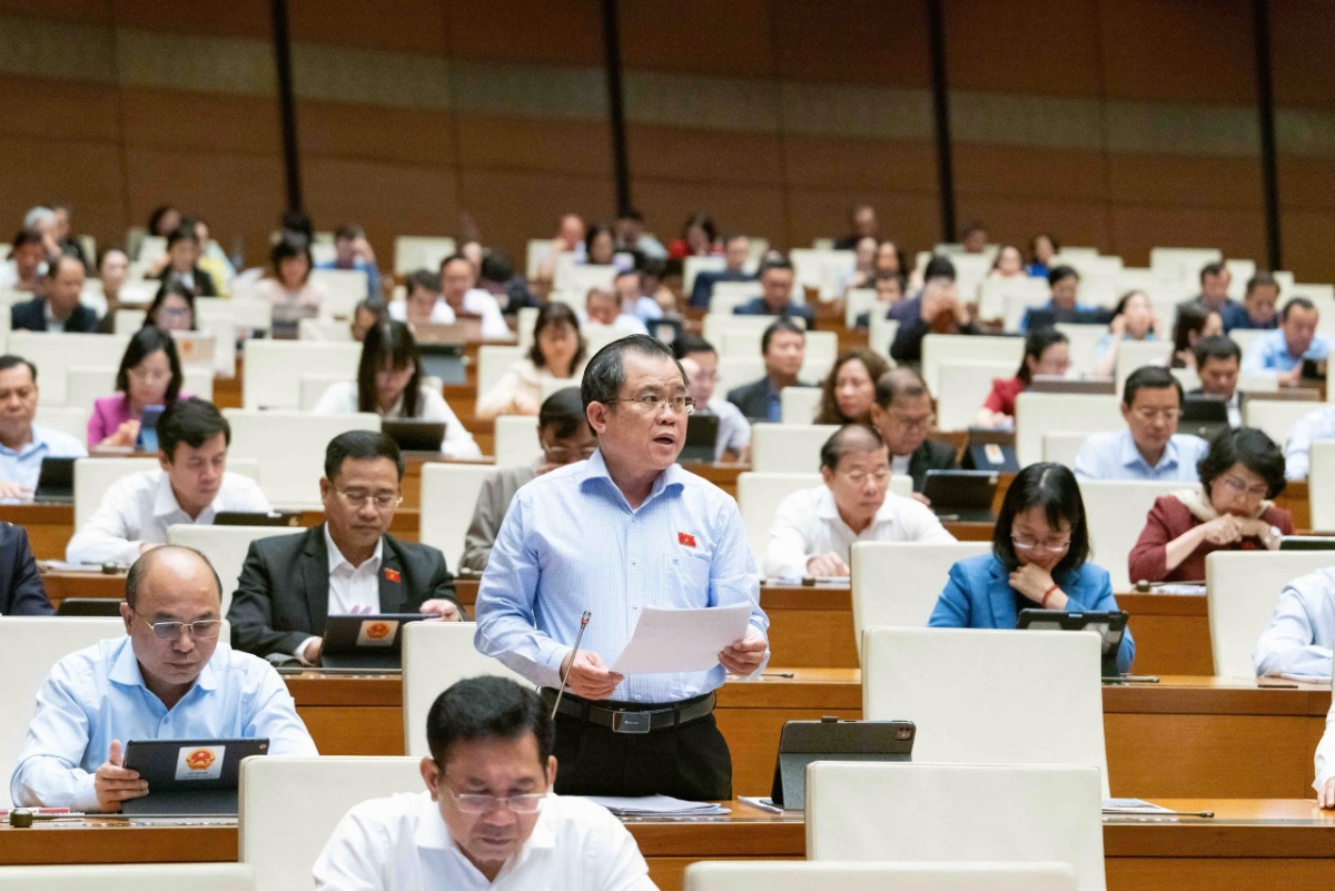 Đại biểu Nguyễn Tâm Hùng, Đoàn đại biểu Quốc hội TP.HCM. Ảnh:&nbsp;Quốc hội.